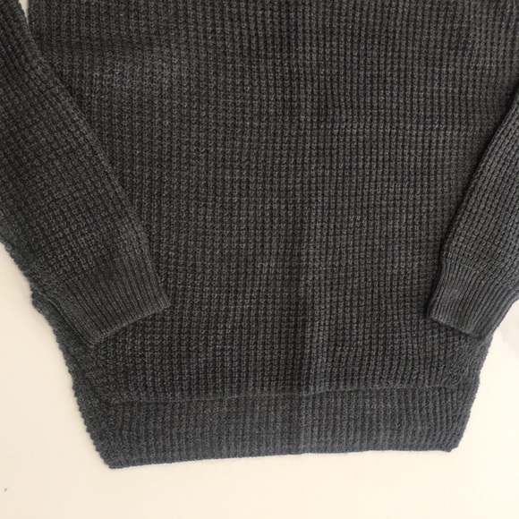 Joe Fresh Waffle Sweater | Gray | XS - Picture 4 of 9